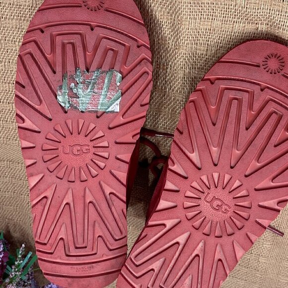 UGG MENS Samba Red Suede Neumel Chukka Boot S/N 1094269, Size: 8 - Picture 7 of 10